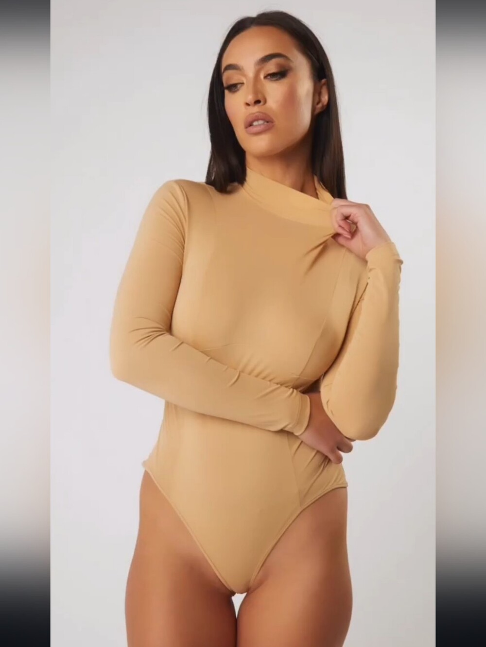 NWT LADAIRE | Mock Neck Long Sleeve Bodysuit